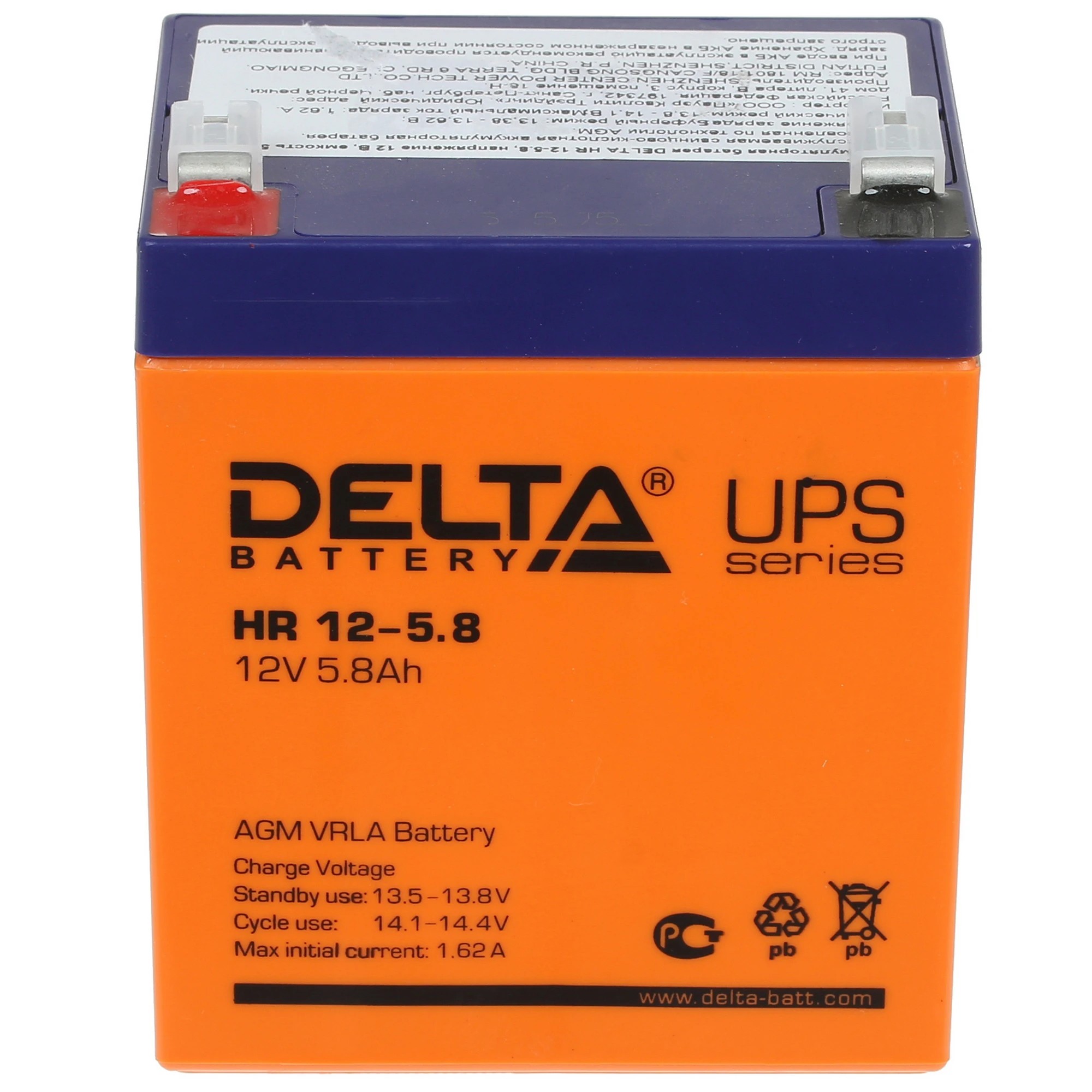 Delta UPS HR 12-5.8 (12V / 5.8Ah)