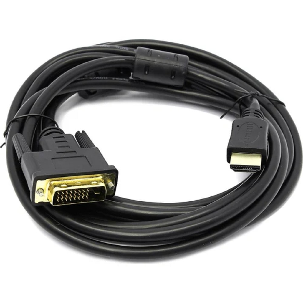 5bites APC-073-030 Кабель HDMI M / DVI M (24+1) double link, зол.разъемы, ферр.кольца, 3м.