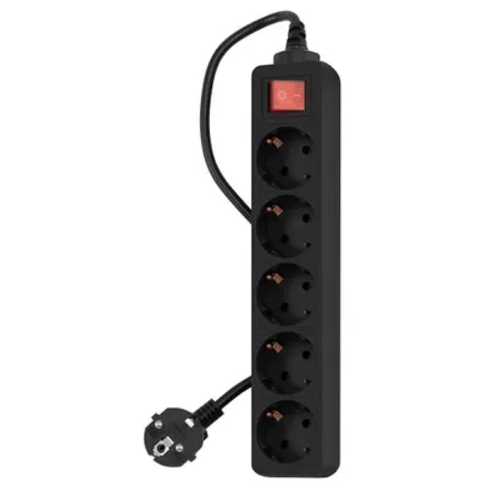Сетевой фильтр PC Pet AP01006-3-B 3м (5 розеток) черный (пакет ПЭ)