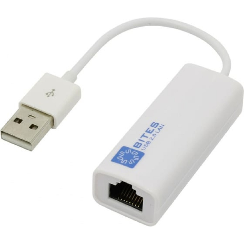 5bites Кабель-адаптер UA2-45-02WH USB2.0 сетевая карта -> RJ45 10/100 Мбит/с, 10см