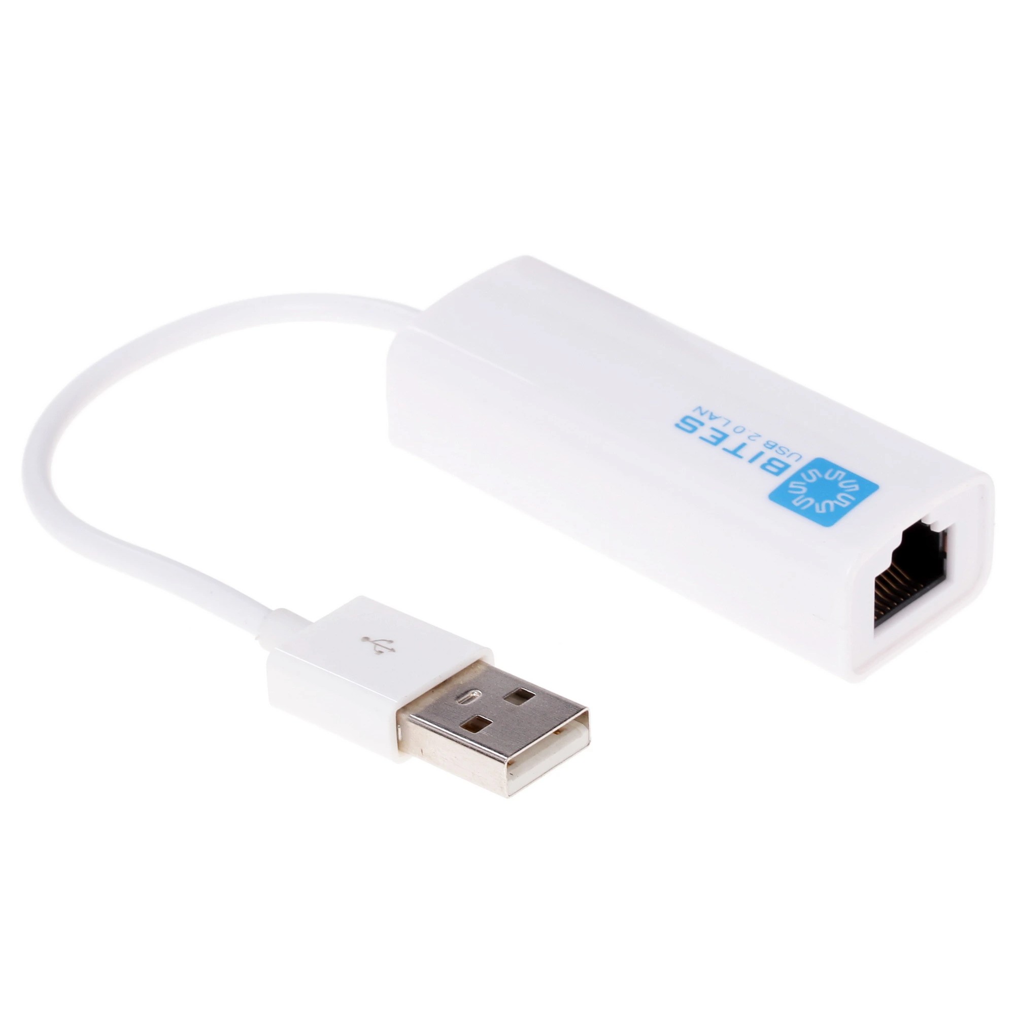 5bites Кабель-адаптер UA2-45-02WH USB2.0 сетевая карта -> RJ45 10/100 Мбит/с, 10см