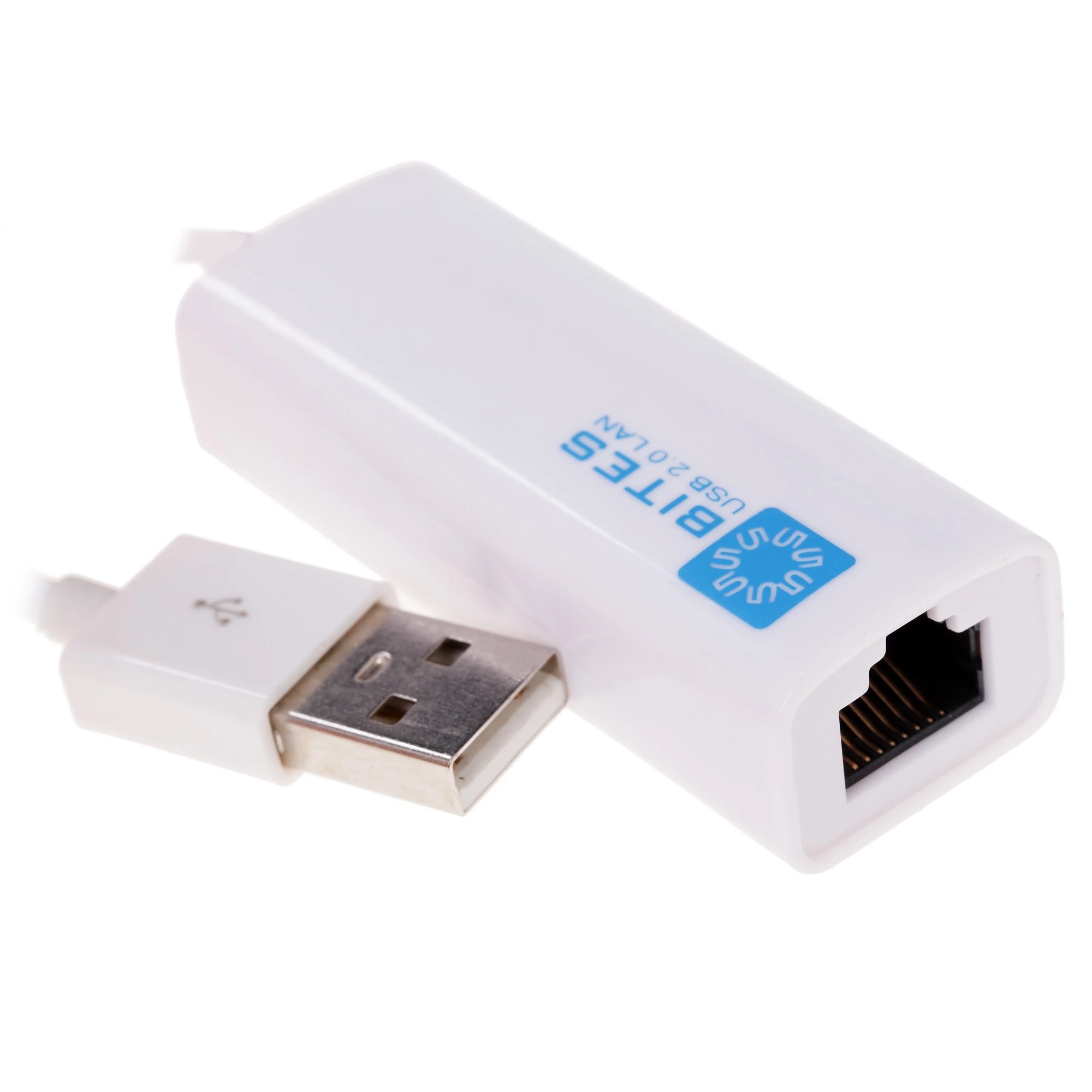 5bites Кабель-адаптер UA2-45-02WH USB2.0 сетевая карта -> RJ45 10/100 Мбит/с, 10см
