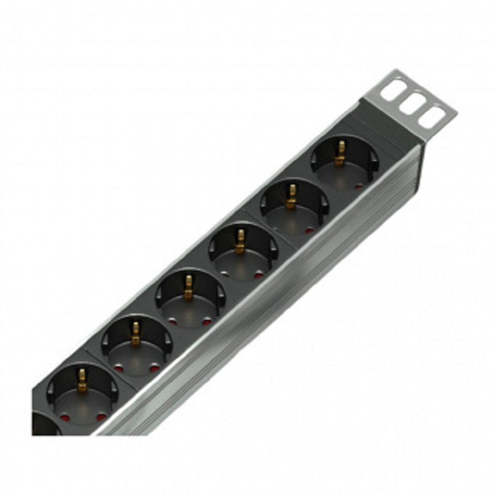 REM Вертикальный блок розеток Rem-16 с выкл., 10 Shuko, 10 C13, вход IEC 60320 C20 16A, алюм., 33-38U (R-16-10S-10C13-V-1420) ЦМО