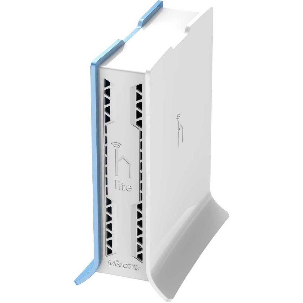 MikroTik hAP lite with 650MHz CPU, 32MB RAM, 4xLAN, built-in 2.4Ghz 802.11b/g/n 2x2 two chain wireless with integrated antennas, RouterOS L4, tower case, PSU арт. RB941-2nD-TC