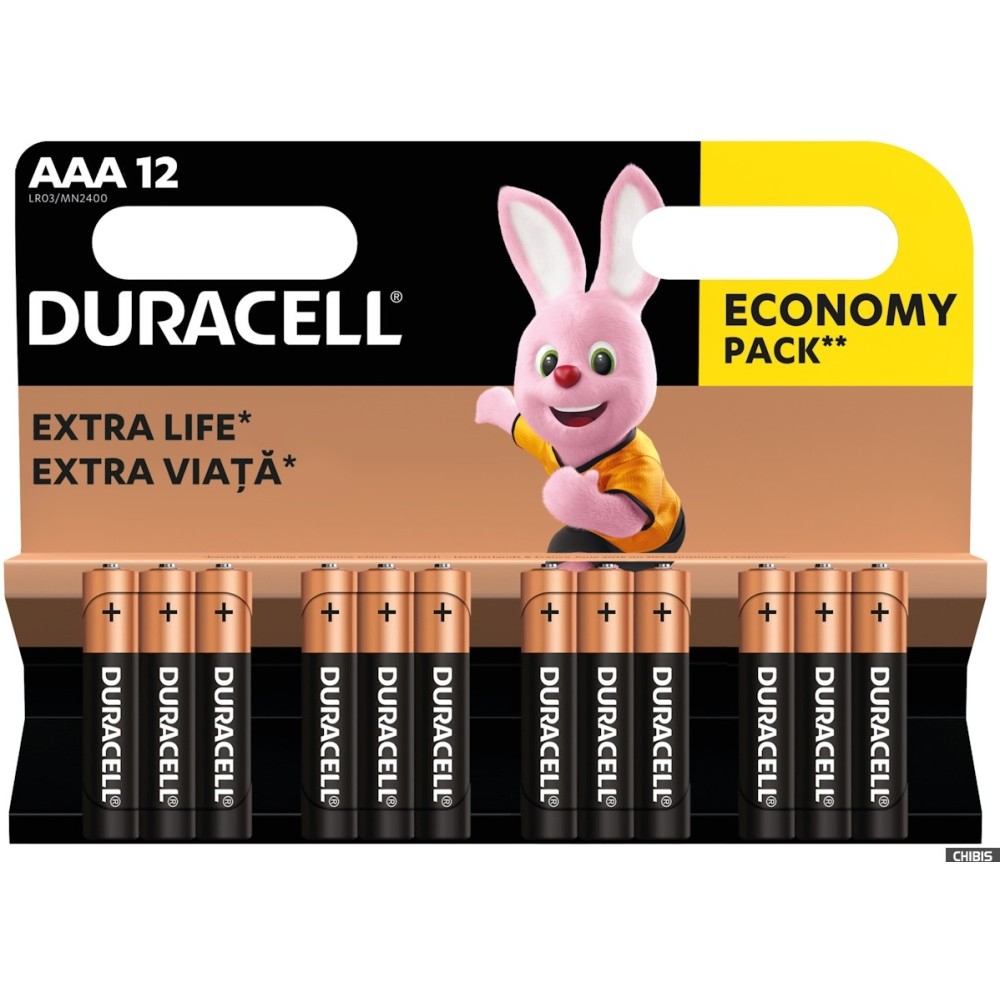 DURACELL LR03-12BL BASIC AAA (12 шт. в уп-ке) арт. B0014520