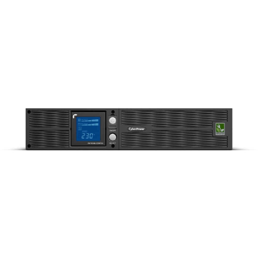 ИБП CyberPower PR1500ELCDRT2U {Line-Interactive, 1500VA/1350W, USB/RJ11/45 (8 С13) 12В/7 Ач х 4}