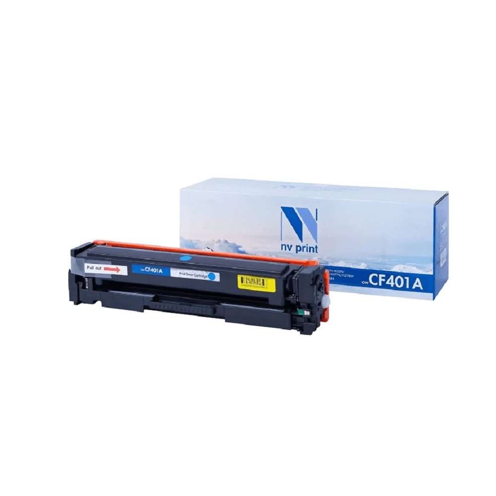 NV Print CF401A Картридж для HP Laser Jet Pro M252, MFP M277 CYAN 1400к. арт. NV-CF401AC