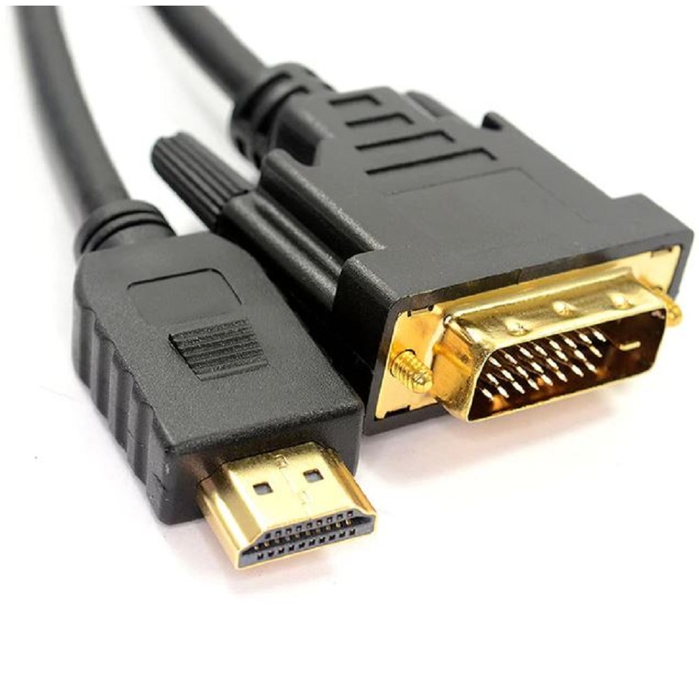 Bion Кабель HDMI - DVI-D 19M/19M, двунаправленный, экран, позолоченные контакты, 1.8 м, черный [BXP-CC-HDMI-DVI-018] Bion Expert