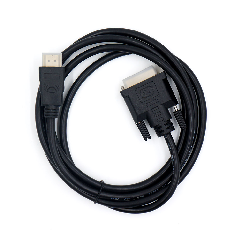 Bion Кабель HDMI - DVI-D 19M/19M, двунаправленный, экран, позолоченные контакты, 1.8 м, черный [BXP-CC-HDMI-DVI-018] Bion Expert