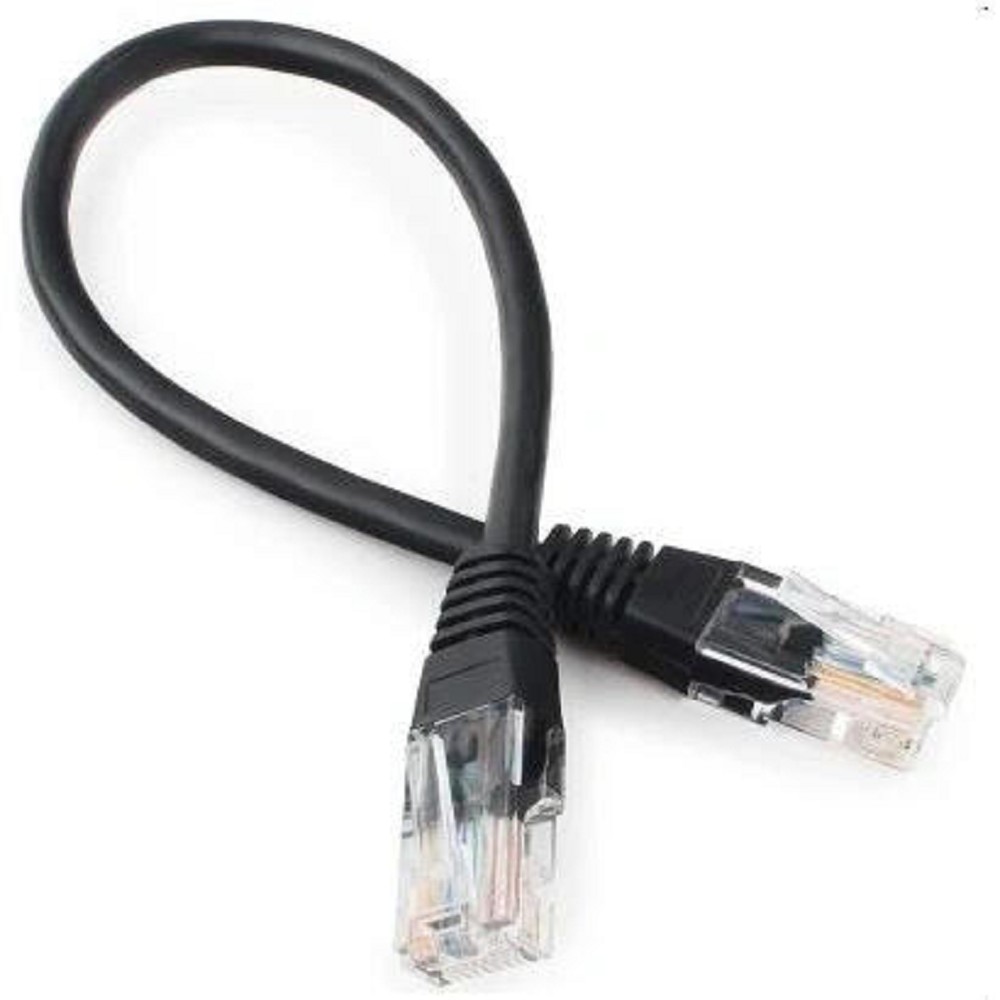 Патч-корд Bion [BPC-U5E101-0.5M-BK] U/UTP, Cat.5e, AWG 26 (7/0,16мм), CCA, многожильный, PVC, 0,5м, черный Bion Cable