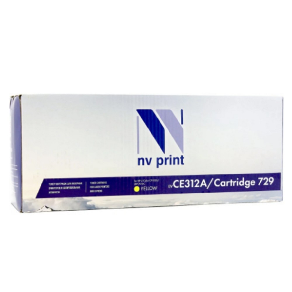 NVPrint CE312A/CRG729 Картридж для HP Color LaserJet CP1025/Canon i-SENSYS LBP7010C, yellow (1000K) NV Print арт. NV-CE312A/729Y
