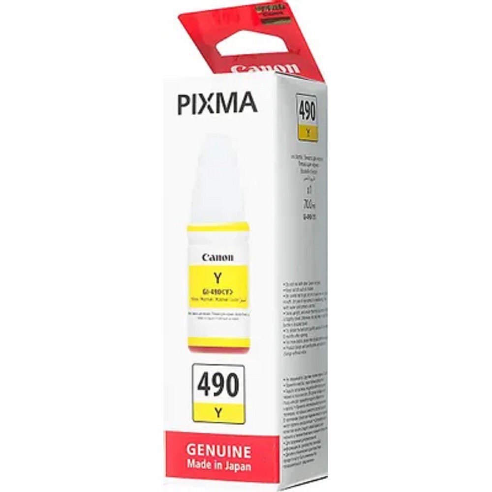 Canon GI-490 Yellow 70 ml for Canon Pixma G1400/G2400/G3400 арт. 0666C001