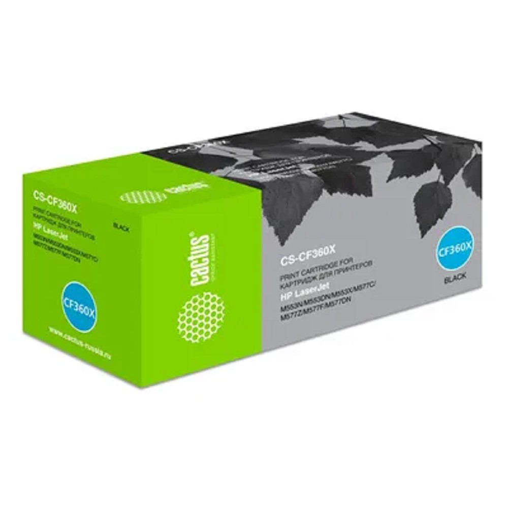 Cactus CS-CF360X CF360X черный (12500стр.) для HP CLJ M552dn/M553dn/M553N/M553x