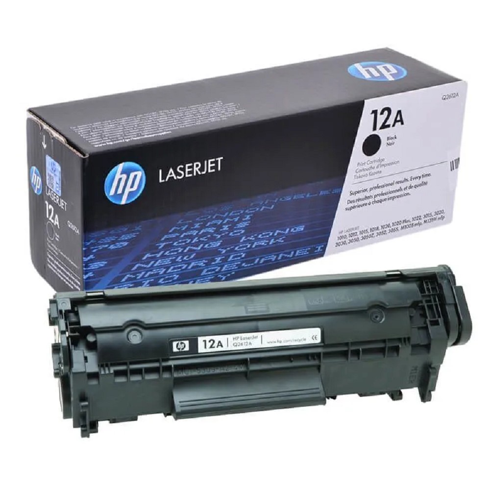 HP Q2612A Картридж ,Black{LaserJet 1010/1018/1020/1012/1015/3015/3020/3030, Black, (2000стр.)}