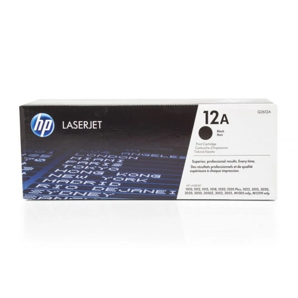HP Q2612A Картридж ,Black{LaserJet 1010/1018/1020/1012/1015/3015/3020/3030, Black, (2000стр.)}