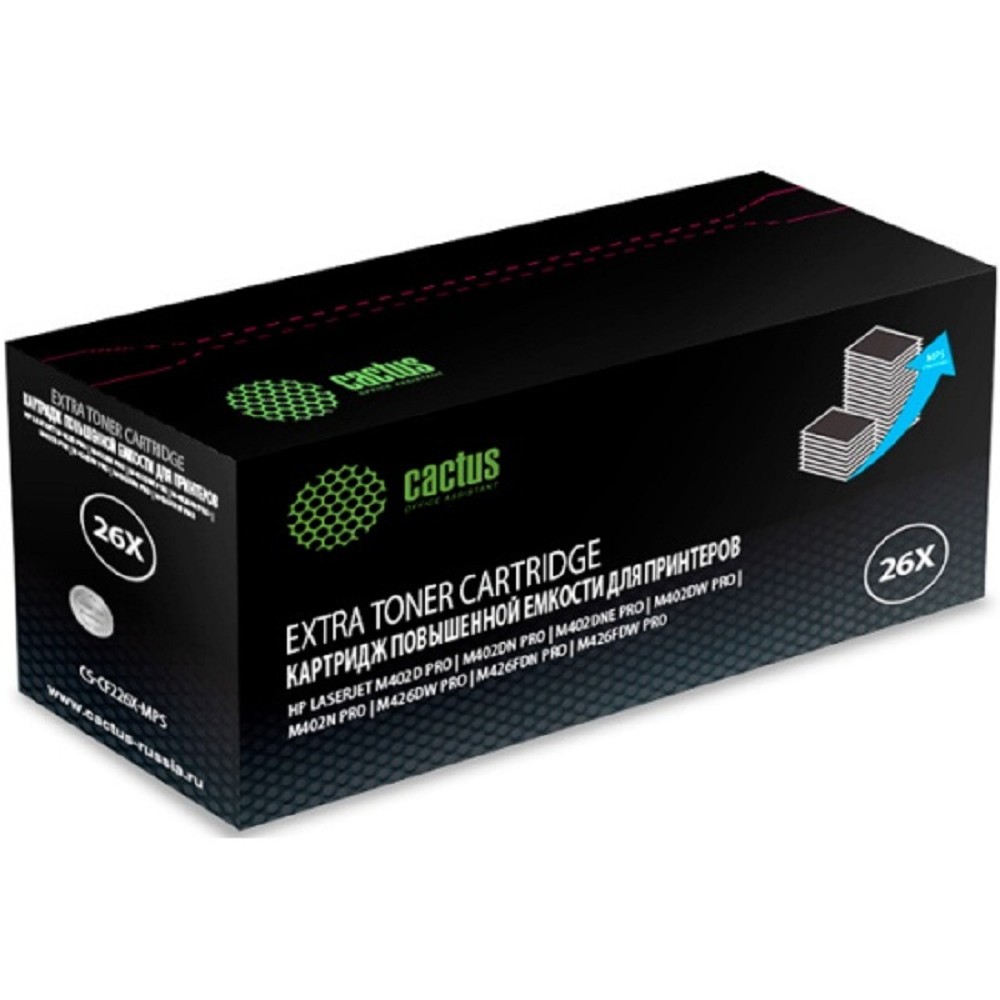 Cactus CS-CF226X CF226X черный (9000стр.) для HP LJ M402d/M402n/M426dw/M426fdn/M426fdw