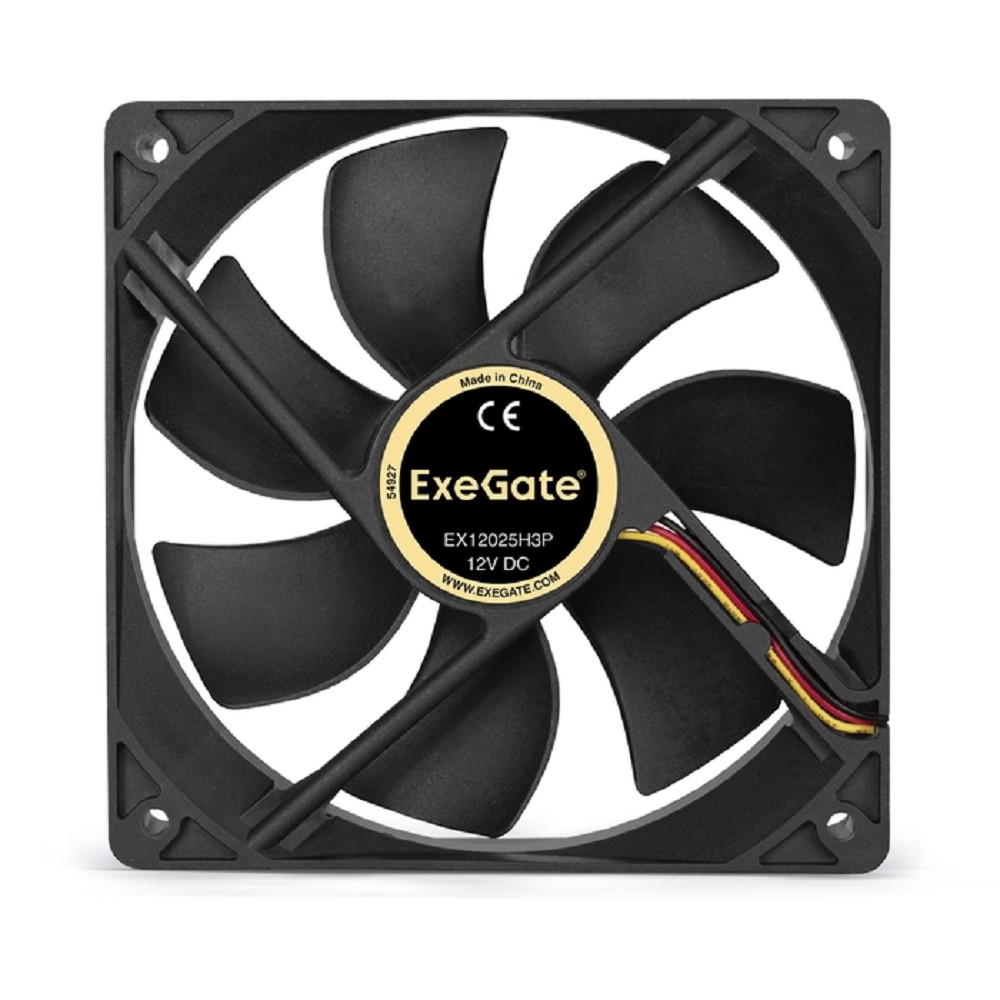 Exegate EX253951RUS Вентилятор ExeGate Mirage-H 120x120x25 гидродинамический подшипник, 1200RPM, 23dB, 3pin