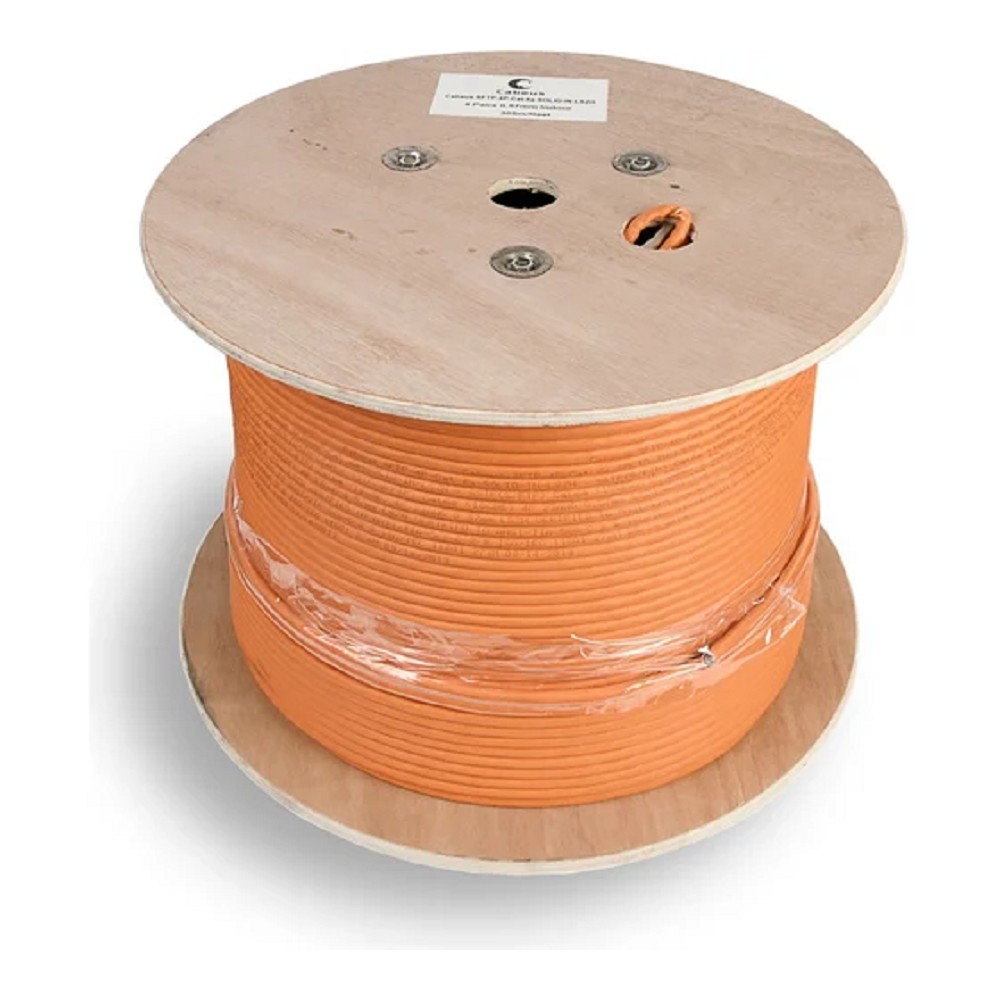 Кабель информационный Cabeus SFTP-4P-CAT.6-SOLID-LSZH кат.6 SF/UTP 4 пары LSZH внутренний 305м оранжевый