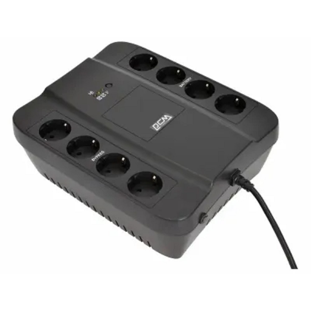 Powercom Back-UPS SPIDER, OffLine, 650VA/390W, Tower, 8xSchuko outlets (4 surge & 4 batt) (332714) арт. SPD-650N
