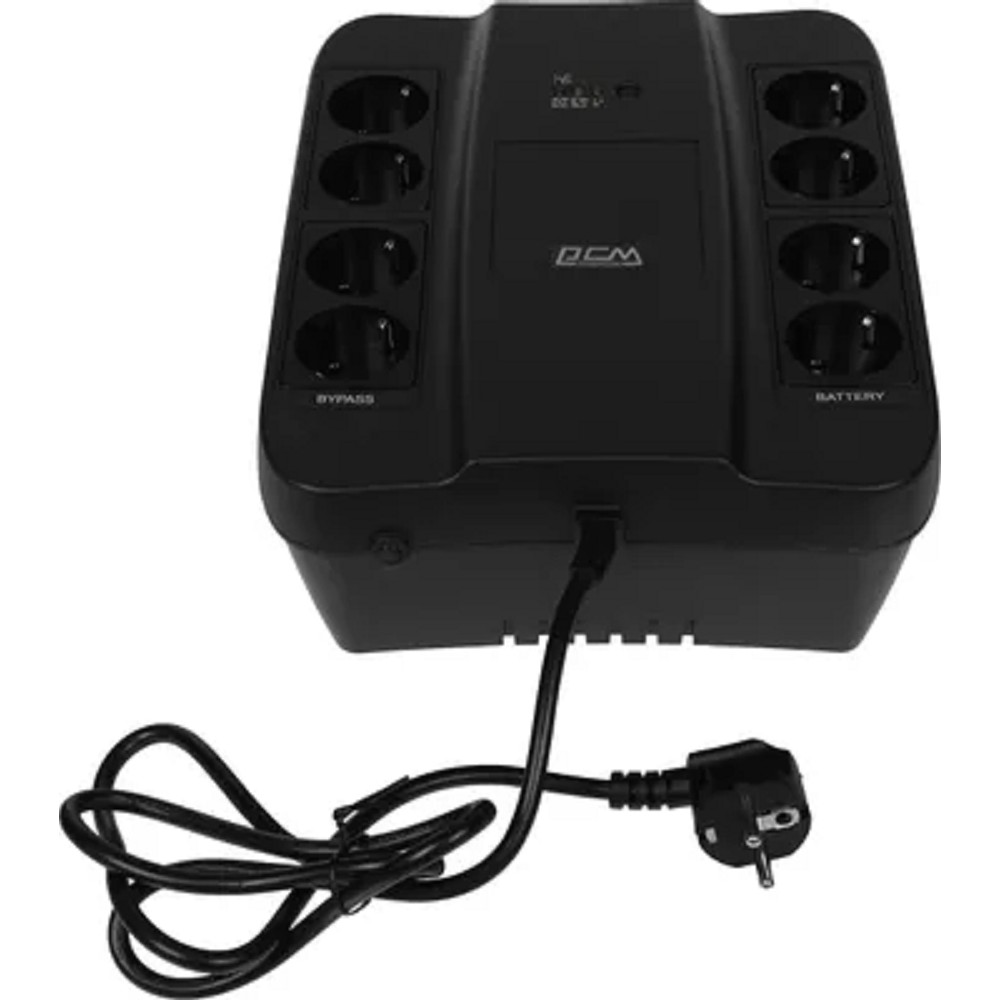 Powercom Back-UPS SPIDER, OffLine, 650VA/390W, Tower, 8xSchuko outlets (4 surge & 4 batt) (332714) арт. SPD-650N