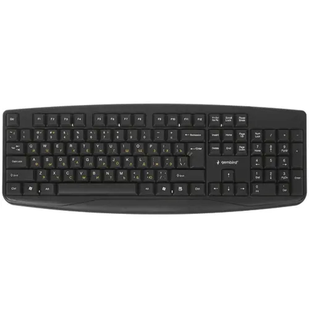 Клавиатура Gembird KB-8351U-BL,{черный, USB, 104 клавиши}