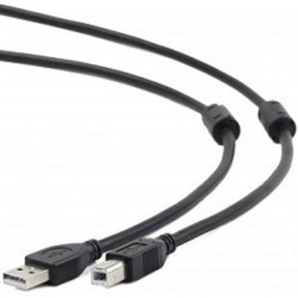 Cablexpert Кабель USB 2.0 Pro CCF2-USB2-AMBM-6, AM/BM, 1.8м, экран, 2феррит.кольца, черный, пакет Gembird