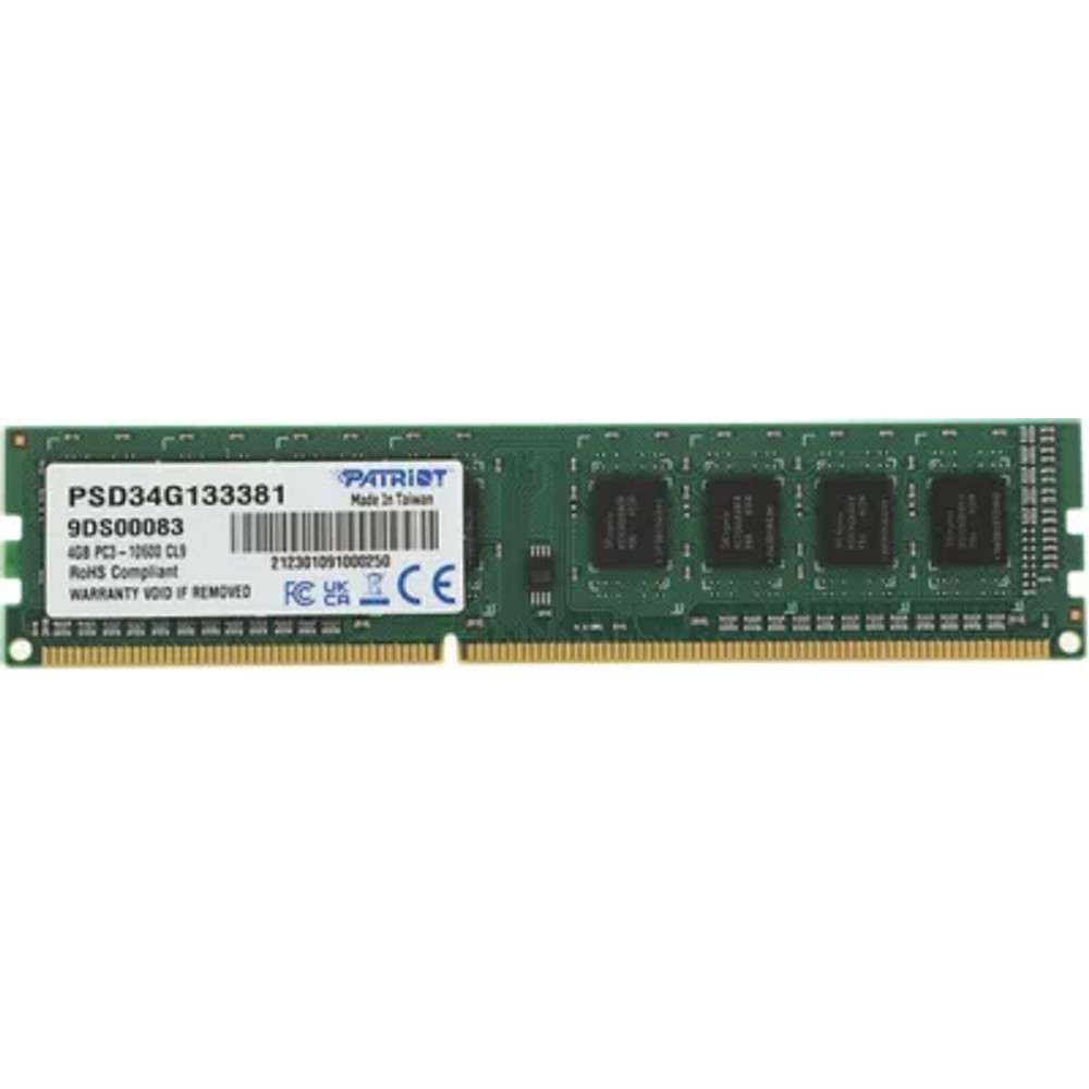 Patriot DDR3 DIMM 4GB 1333MHz CL9 1*4GB 9-9-9-24 1.5V (analog PSD34G13332) арт. PSD34G133381