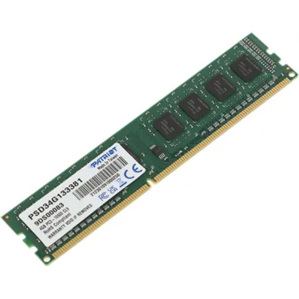 Patriot DDR3 DIMM 4GB 1333MHz CL9 1*4GB 9-9-9-24 1.5V (analog PSD34G13332) арт. PSD34G133381