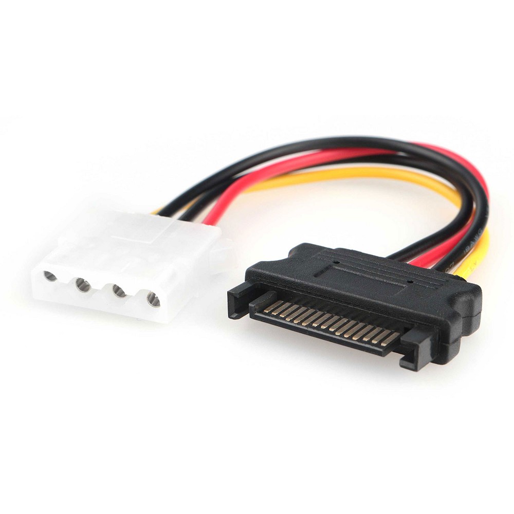 Кабель питания SATA Cablexpert 15см, sata 15pin/molex 4pin, пакет (CC-SATA-PS-M) Gembird