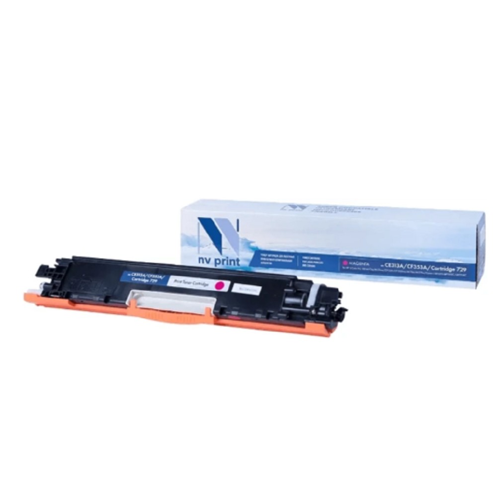 NVPrint CE313A/CF353A/Canon 729 Картридж для HP LaserJet Color Pro 100 M175a/M175nw/CP1025/CP1025nw/M176n/M177fw/Canon i-SENSYS LBP7010C/LBP7018C Magenta (1000k) NV Print арт. NV-CE313A/CF353A/729M