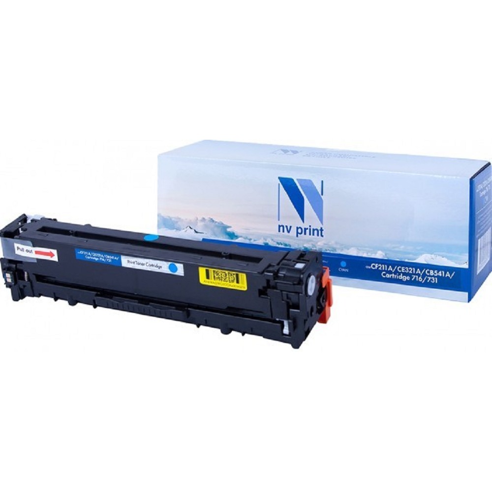 NVPrint CF211A/CE321A/CB541A/Canon 716/731 Картридж для HP LaserJet Color Pro M251n/nw/M276n/nw/CP1525n/nw/CM1415fn/fnw/CP1215/CM1312/nfi/ Canon i-SENSYS LBP5050n/MF8030Cn/ LBP-7100 (1600K) Cyan NV Print арт. NV-CF211A/CE321A/CB541A