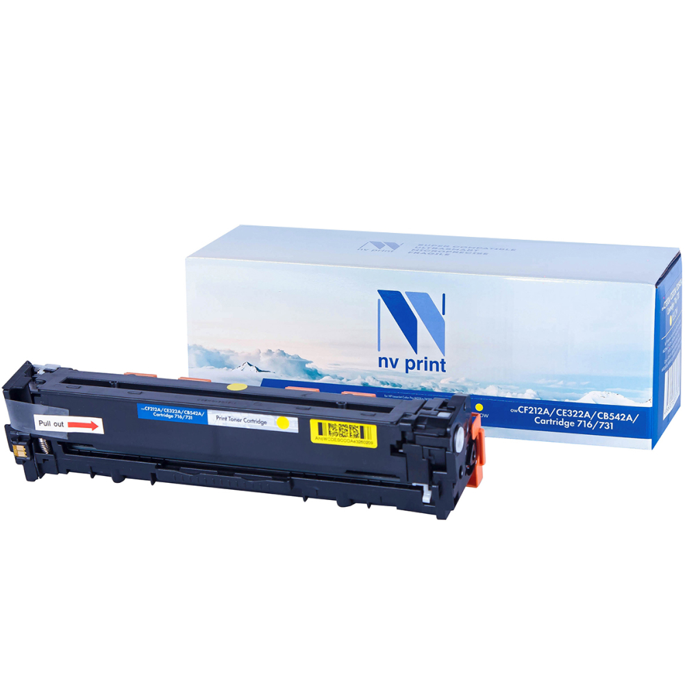NVPrint CF212A/CE322A/CB542A/Canon 716/731 Картридж для HP LaserJet Color Pro M251n/nw/M276n/nw/CP1525n/nw/CM1415fn/fnw/CP1215/CM1312/nfi/ Canon i-SENSYS LBP5050n/MF8030Cn/ LBP-7100 (1600K) Yellow NV Print арт. NV-CF212A/CE322A/CB542A