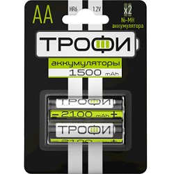 Трофи HR6-2BL 1500mAh (20/240/17280) арт. B0019500