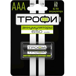 Трофи HR03-2BL 650 mAh (20/240/17280) арт. B0019499