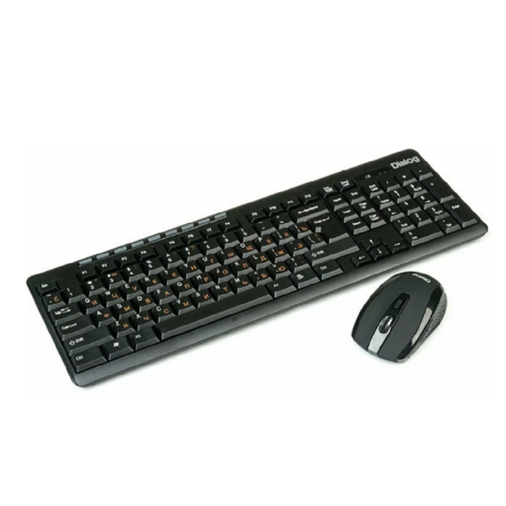 Dialog Клавиатура + мышка KMROP-4020U Pointer RF 2.4G - USB {Беспроводной набор , радиоклавиатура + опт. радиомышь 6D}