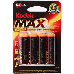 Kodak LR6-4Bl Max Super Alkaline [KAA-4] (80/400/17600) (4 шт. в уп-ке) арт. B0005120