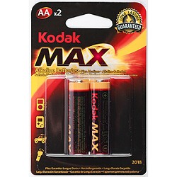 Kodak LR6-2Bl Max Super Alkaline [KAA-2] (40/200/13200) (2 шт. в уп-ке) арт. B0005131