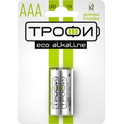 Трофи LR03-2Bl Energy Alkaline (20/480/17280) (2 шт. в уп-ке) арт. B0017043