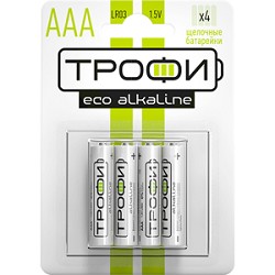 Трофи LR03-4Bl Energy Alkaline (40/960/34560) (4 шт. в уп-ке) арт. B0017044