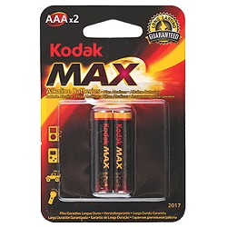 Kodak LR03-2Bl Max Super Alkaline [K3A-2] (20/100/19800) (2 шт. в уп-ке) арт. B0005132
