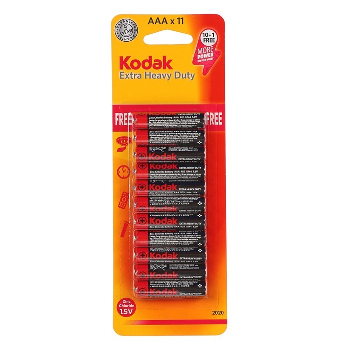 Kodak R03-10+1BL EXTRA HEAVY DUTY/SUPER HEAVY DUTY (ZINC) [KAAAHZ-10+1] (11/264/47520) (11 шт. в уп-ке) арт. B0029117