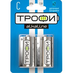 Трофи LR14-2Bl Energy Power Alkaline (12/96/6720) (2 шт. в уп-ке) арт. C0034932