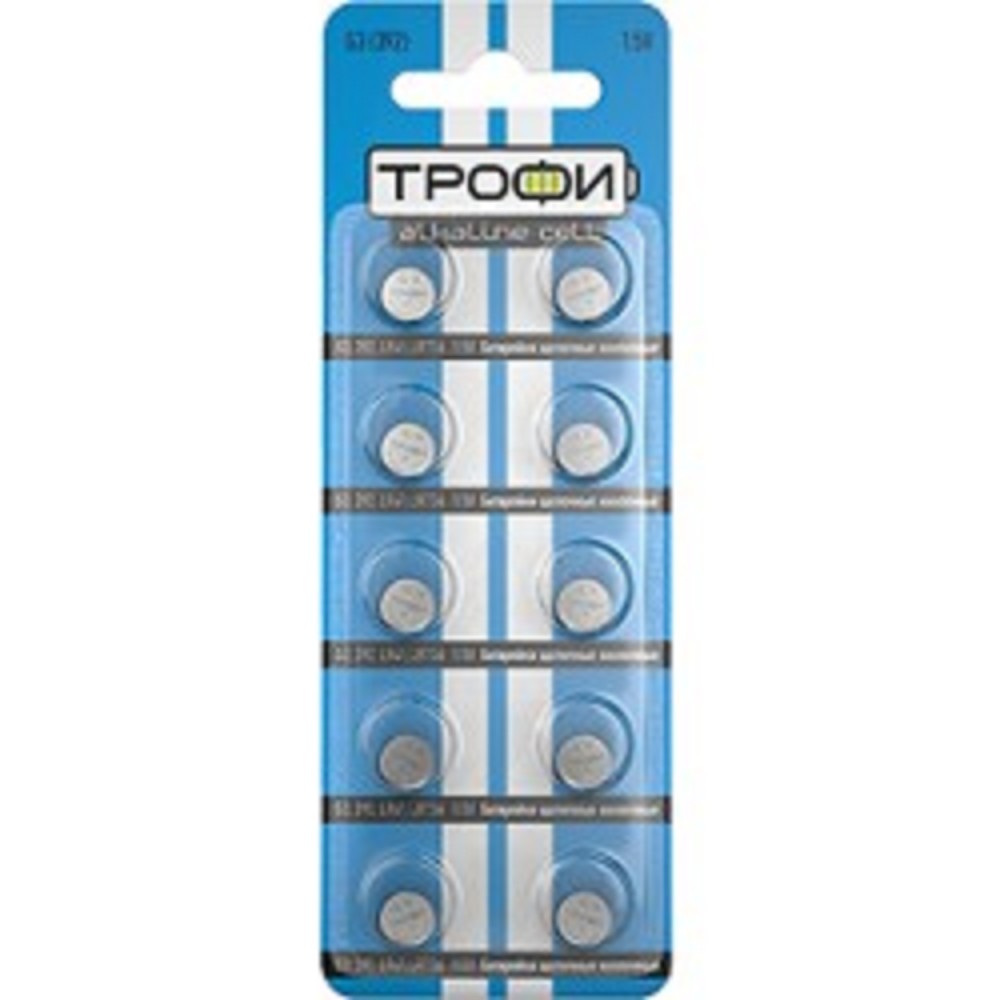 Трофи G3 (392) LR736, LR41 Energy Power Button Cell (200/1600/134400) (10 шт. в уп-ке) арт. C0035065