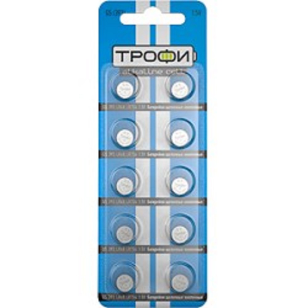 Трофи G5 (393) LR754, LR48 Energy Power Button Cell (200/1600/134400) (10 шт. в уп-ке) арт. C0035053