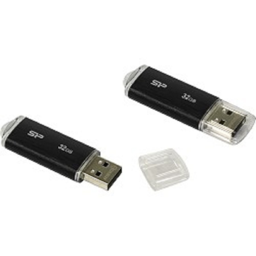 Флеш Диск Silicon Power 32Gb Ultima U02 SP032GBUF2U02V1K USB2.0 черный