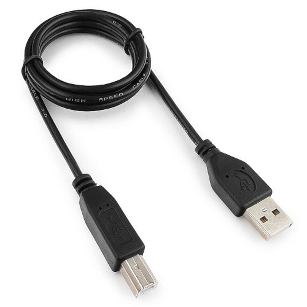 Гарнизон Кабель USB 2.0, AM/BM, 1м, пакет (GCC-USB2-AMBM-1M) Gembird