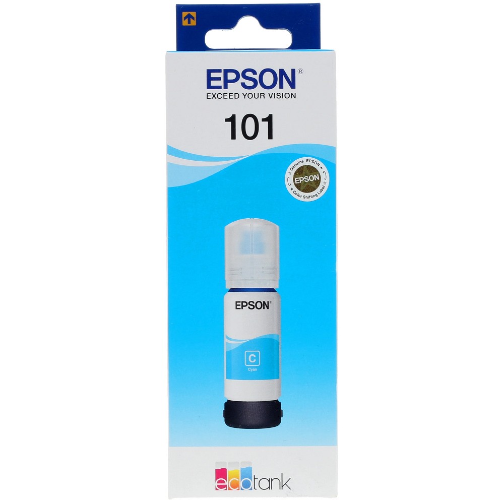 EPSON C13T03V24A Контейнер 101 с голубыми чернилами для L4150/L4160/L6160/L6170/L6190, L6290 70 мл.