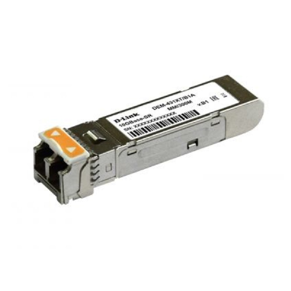 D-Link 431XT/B1A PROJ Трансивер SFP+ с 1 портом 10GBase-SR для многомодового оптического кабеля (до 300 м, разъем Duplex LC) D-Link SMB