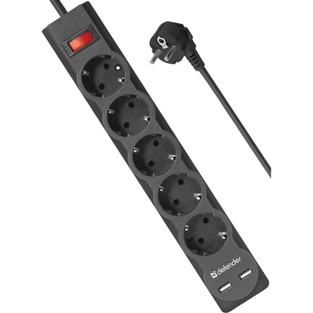 Defender DFS 751 (1.8 м, 5 розеток) арт. 99751