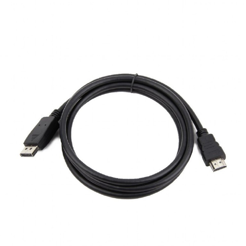 Cablexpert Кабель DisplayPort->HDMI, 5м, 20M/19M, черный, экран, пакет (CC-DP-HDMI-5M) Gembird